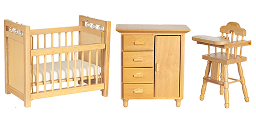 Nursery Set, 3 pc., Oak